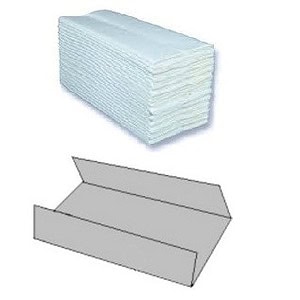 Asciugamani di carta pura cellulosa piegati a "C"