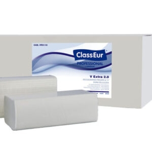 Asciugamani di carta pura cellulosa piegati a "V" 21x21